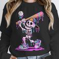 Skeleton Baseball Drip Boys Youth Kids Halloween Unisex Sweatshirt Skeleton Baseball Drip Boys Youth Kids Halloween Unisex Sweatshirt