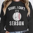 Sorry I Can't It's Volleyball Baseball Season Mom Of Both Unisex Sweatshirt