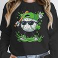 St Patrick Day Baseball Drip Ice Cream Baseball Player Men Unisex Sweatshirt