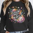 Stealing Bases And Hearts Baseball Puns Sports Unisex Sweatshirt Stealing Bases And Hearts Baseball Puns Sports Unisex Sweatshirt