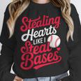 Stealing Hearts Like I Steal Bases Cute Baseball Boys Unisex Sweatshirt Stealing Hearts Like I Steal Bases Cute Baseball Boys Unisex Sweatshirt
