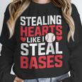 Stealing Hearts Like I Steal Bases Cute Baseball Kids Unisex Sweatshirt Stealing Hearts Like I Steal Bases Cute Baseball Kids Unisex Sweatshirt