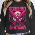 Strike Out Breast Cancer Baseball Ice Cream Drip Unisex Sweatshirt Strike Out Breast Cancer Baseball Ice Cream Drip Unisex Sweatshirt