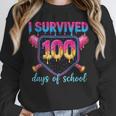I Survived 100 Days Of School Baseball 100th Day Kids Girls Unisex Sweatshirt