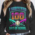 I Survived 100 Days Of School Baseball Drip Unisex Sweatshirt I Survived 100 Days Of School Baseball Drip Unisex Sweatshirt