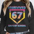 I Survived 67 Days Of School Baseball Trend For Boys Girls Unisex Sweatshirt I Survived 67 Days Of School Baseball Trend For Boys Girls Unisex Sweatshirt