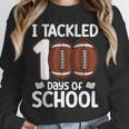 I Tackled 100 Days Of School Baseball Player Kids Teacher Unisex Sweatshirt I Tackled 100 Days Of School Baseball Player Kids Teacher Unisex Sweatshirt