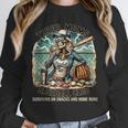 Tired Mom's Baseball Club Surviving On Snacks And Home Runs Unisex Sweatshirt Tired Mom's Baseball Club Surviving On Snacks And Home Runs Unisex Sweatshirt