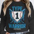 Type 1 Warrior Diabetes Awareness Baseball Enthusiasts Unisex Sweatshirt Type 1 Warrior Diabetes Awareness Baseball Enthusiasts Unisex Sweatshirt