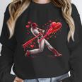 Valentine Baseball Player Drip Unisex Sweatshirt