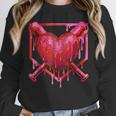 Valentines Day Baseball Red Heart Dab Boys Girls Kids Unisex Sweatshirt