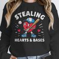Valentines Day Baseball Stealing Hearts Bases Boys Kids Men Unisex Sweatshirt Valentines Day Baseball Stealing Hearts Bases Boys Kids Men Unisex Sweatshirt