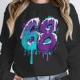 Vintage Baseball 68 Number Unisex Sweatshirt