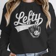 Vintage Baseball Tee Lefty Left Handed Baseball Player Unisex Sweatshirt Vintage Baseball Tee Lefty Left Handed Baseball Player Unisex Sweatshirt