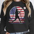 Women's Batter Patriotic American Flag Baseball Silks Unisex Sweatshirt Women's Batter Patriotic American Flag Baseball Silks Unisex Sweatshirt