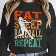 Women's Eat Sleep Baseball Repeat Vintage Player Sport Lover Retro Unisex Sweatshirt Women's Eat Sleep Baseball Repeat Vintage Player Sport Lover Retro Unisex Sweatshirt
