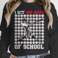 Women's I Hit 100 Days Of School Baseball 100th Day Boys Kids Unisex Sweatshirt Women's I Hit 100 Days Of School Baseball 100th Day Boys Kids Unisex Sweatshirt