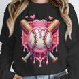 Women's Valentines Day Baseball Boys Ice Cream Drip Heart Youth Kids Unisex Sweatshirt Women's Valentines Day Baseball Boys Ice Cream Drip Heart Youth Kids Unisex Sweatshirt