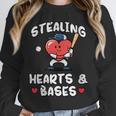 Women's Valentines Day Baseball Stealing Hearts Bases Boys Kids Men Unisex Sweatshirt Women's Valentines Day Baseball Stealing Hearts Bases Boys Kids Men Unisex Sweatshirt