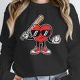 Women's Valentines Day Heart Baseball Player Sports Boys Kids Men Unisex Sweatshirt Women's Valentines Day Heart Baseball Player Sports Boys Kids Men Unisex Sweatshirt