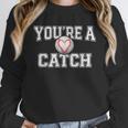 You'Re A Catch Baseball Pun Heart Kids Boys Valentines Unisex Sweatshirt You'Re A Catch Baseball Pun Heart Kids Boys Valentines Unisex Sweatshirt