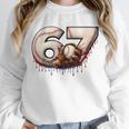 6 7 Six Seven American Baseball Graphic Unisex Sweatshirt 6 7 Six Seven American Baseball Graphic Unisex Sweatshirt
