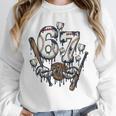 67 Baseball Six Seven Baseball 6 7 Kids Boys Girls Premium Tri-Blend Unisex Sweatshirt