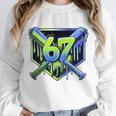Awesome 67 Baseball Drip Effect Baseball 6-7 Meme Graphic Premium Tri-Blend Unisex Sweatshirt Awesome 67 Baseball Drip Effect Baseball 6-7 Meme Graphic Premium Tri-Blend Unisex Sweatshirt