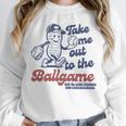 Take Me Out To The Ball Game Retro Peanuts Baseball Sports Unisex Sweatshirt Take Me Out To The Ball Game Retro Peanuts Baseball Sports Unisex Sweatshirt