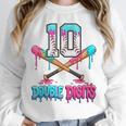Baseball 10 Year Old Ice Cream Drip 10th Bday Double Digits Unisex Sweatshirt Baseball 10 Year Old Ice Cream Drip 10th Bday Double Digits Unisex Sweatshirt