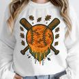 Baseball Drip Ice Cream Dripping Blaze Hunter Orange Camo Unisex Sweatshirt