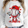 Baseball Drip Valentines Unisex Sweatshirt Baseball Drip Valentines Unisex Sweatshirt