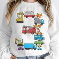 Baseball Ice Cream Drip Vehicles Youth Baseball Drip Premium Tri-Blend Unisex Sweatshirt