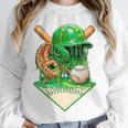 Baseball Life Style Ice Cream Drip Green Premium Tri-Blend Unisex Sweatshirt Baseball Life Style Ice Cream Drip Green Premium Tri-Blend Unisex Sweatshirt