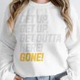 Baseball Player Get Up Get Outta Here Gone Home Run Unisex Sweatshirt Baseball Player Get Up Get Outta Here Gone Home Run Unisex Sweatshirt