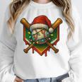 Baseball Xmas Christmas Baseball Ice Cream Drip Boys Unisex Sweatshirt