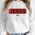 This Boy Runs On Jesus And Baseball Christian Baseball Unisex Sweatshirt