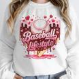 Boys Valentine Baseball Lifestyle Home Plate Ice-Cream Drip Unisex Sweatshirt Boys Valentine Baseball Lifestyle Home Plate Ice-Cream Drip Unisex Sweatshirt