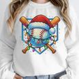 Christmas Baseball Drip For Boys Kids Ice Cream Drip Unisex Sweatshirt
