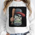 Cool Dollar Bill Guy With Cap And Baseball Costume Premium Tri-Blend Unisex Sweatshirt Cool Dollar Bill Guy With Cap And Baseball Costume Premium Tri-Blend Unisex Sweatshirt
