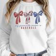My Favorite Season Is Baseball Coquette Bow Game Day Mom Sis Unisex Sweatshirt My Favorite Season Is Baseball Coquette Bow Game Day Mom Sis Unisex Sweatshirt