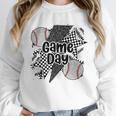 Game Day Baseball Retro Checkered Baseball Unisex Sweatshirt Game Day Baseball Retro Checkered Baseball Unisex Sweatshirt