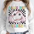 Game Day Vibes Softball Baseball Groovy Game Day Girls Women Unisex Sweatshirt Game Day Vibes Softball Baseball Groovy Game Day Girls Women Unisex Sweatshirt