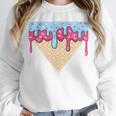 Ice Cream Baseball Cone Dripping Sprinkles Kids Boys Summer Premium Tri-Blend Unisex Sweatshirt Ice Cream Baseball Cone Dripping Sprinkles Kids Boys Summer Premium Tri-Blend Unisex Sweatshirt
