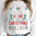 I’Ll Be Home For Christmas Baseball Ugly Sweater Art Unisex Sweatshirt I’Ll Be Home For Christmas Baseball Ugly Sweater Art Unisex Sweatshirt