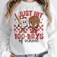 I Just Hit 100 Days Of School Baseball 100th Day Teacher Kid Unisex Sweatshirt