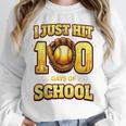 I Just Hit 100 Days Of School Baseball Boys Kids 100th Day Unisex Sweatshirt I Just Hit 100 Days Of School Baseball Boys Kids 100th Day Unisex Sweatshirt
