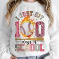 I Just Hit 100 Days Of School Baseball Lovers Fans Boys Kids Unisex Sweatshirt I Just Hit 100 Days Of School Baseball Lovers Fans Boys Kids Unisex Sweatshirt