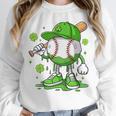 Kids Boys Happy St Patricks Day Kids Baseball Ice Cream Drip Unisex Sweatshirt