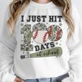 Kids I Just Hit 100 Days Boys 100 Days Of School Baseball Kids Unisex Sweatshirt
